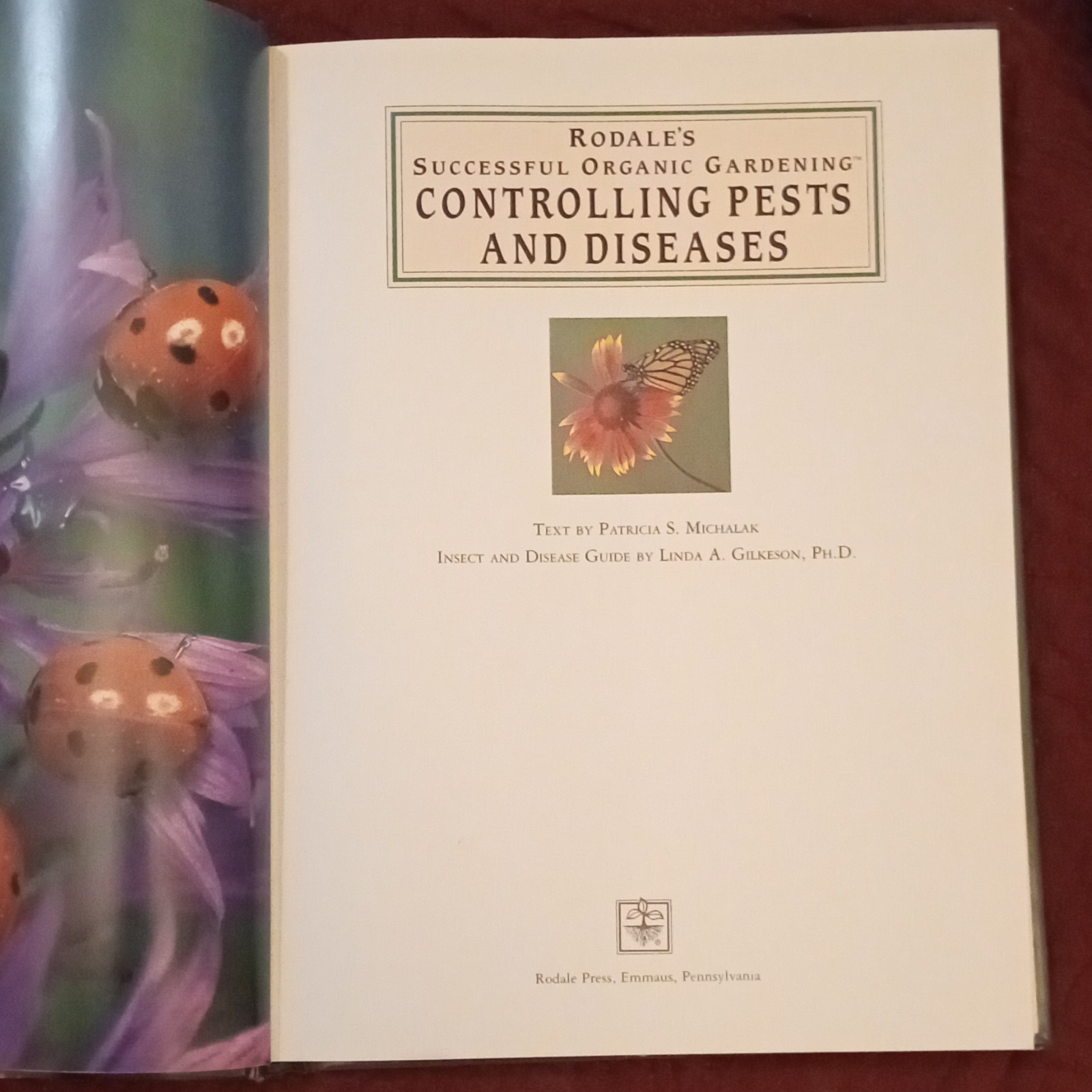 Rodale Successful Organic Gardening: Controlling Pests & Diseases HC Illus 1994