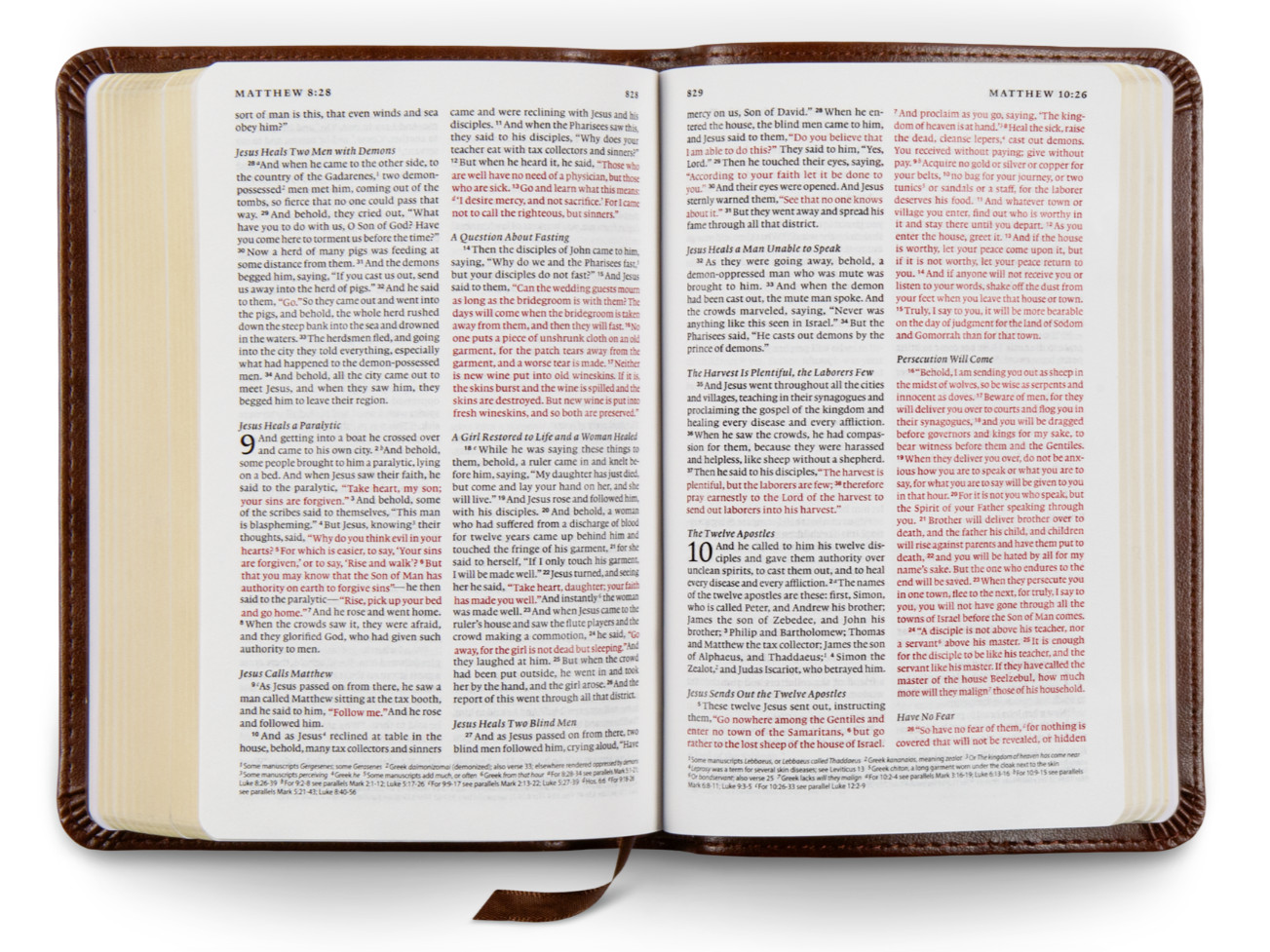 Holy Bible : ESV Compact Bible TruTone, Brown, Red Letter Edition