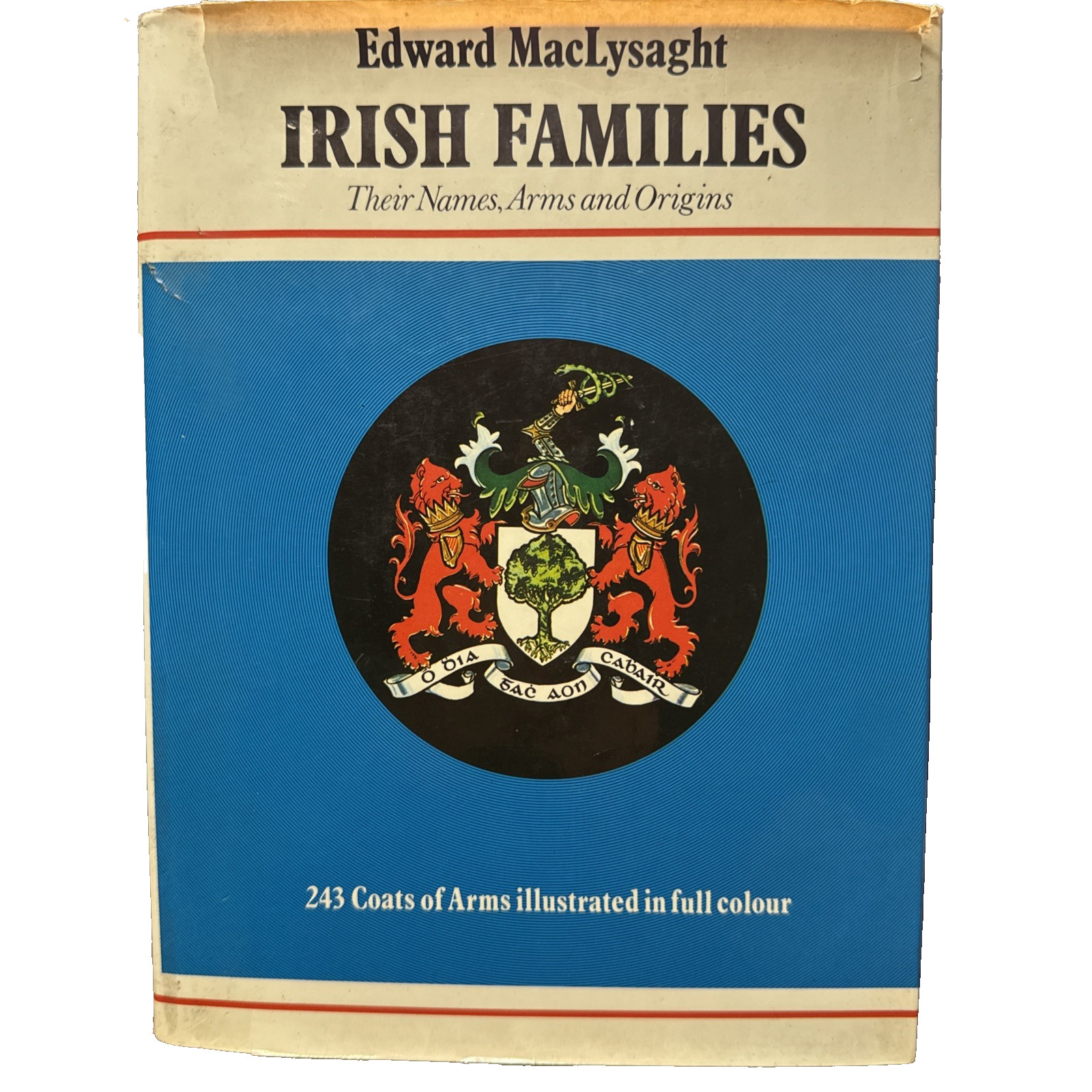 Irish Families MacLysaght 1972 HC DJ COMPLETE Map Coats of Arms Genealogy