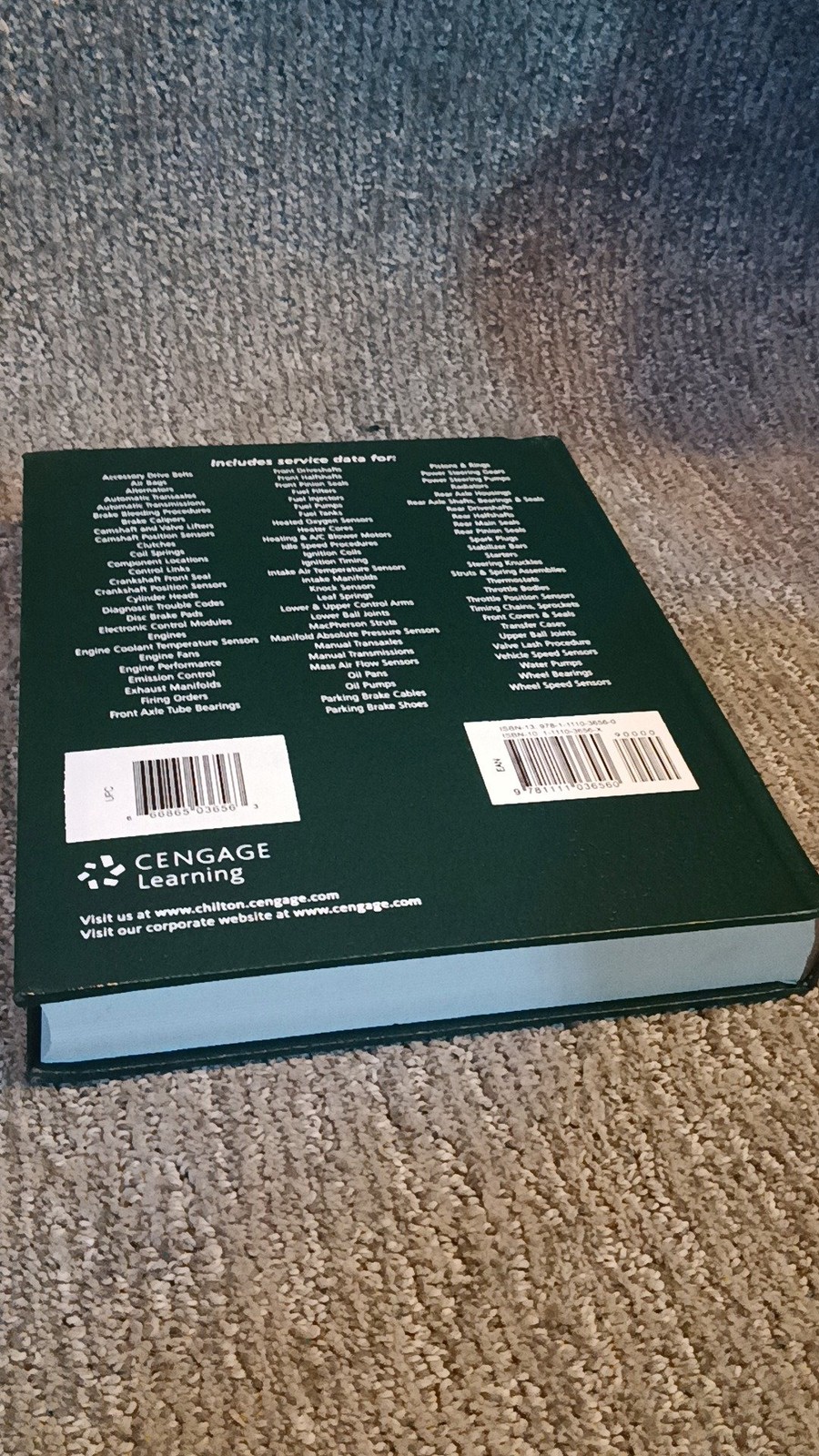 Chilton Ford Service Manual 2010 Edition Volume II Cengage Hardcover [LN]