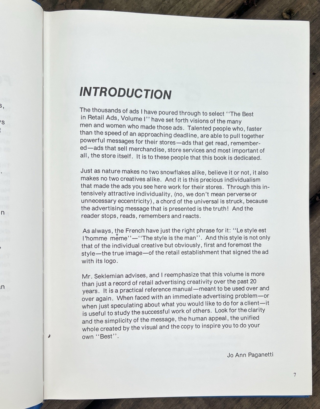 The Best in Retail Ads 1984 Vol. 1 Paganetti Seklemian Fashion Advertising Style
