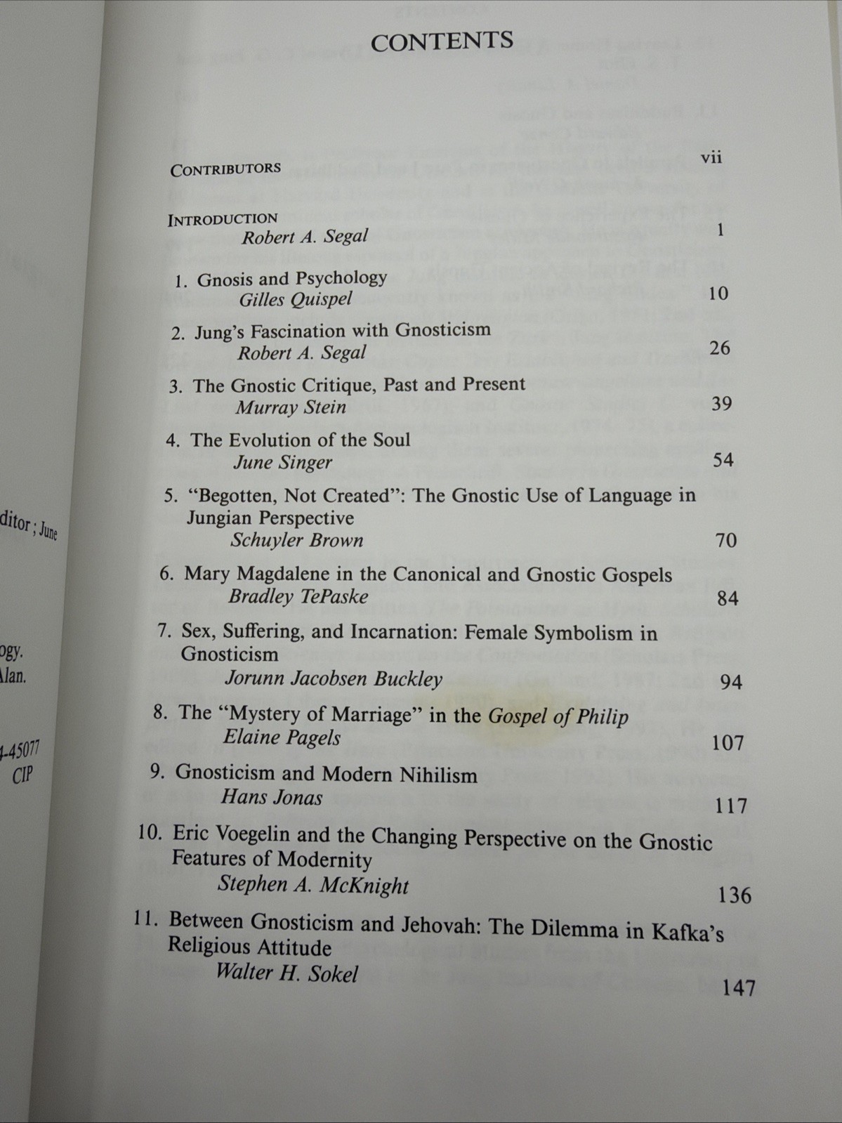 The Allure Of Gnosticism 1995 Hardcover Jungian Psychology 228 Pages Regal