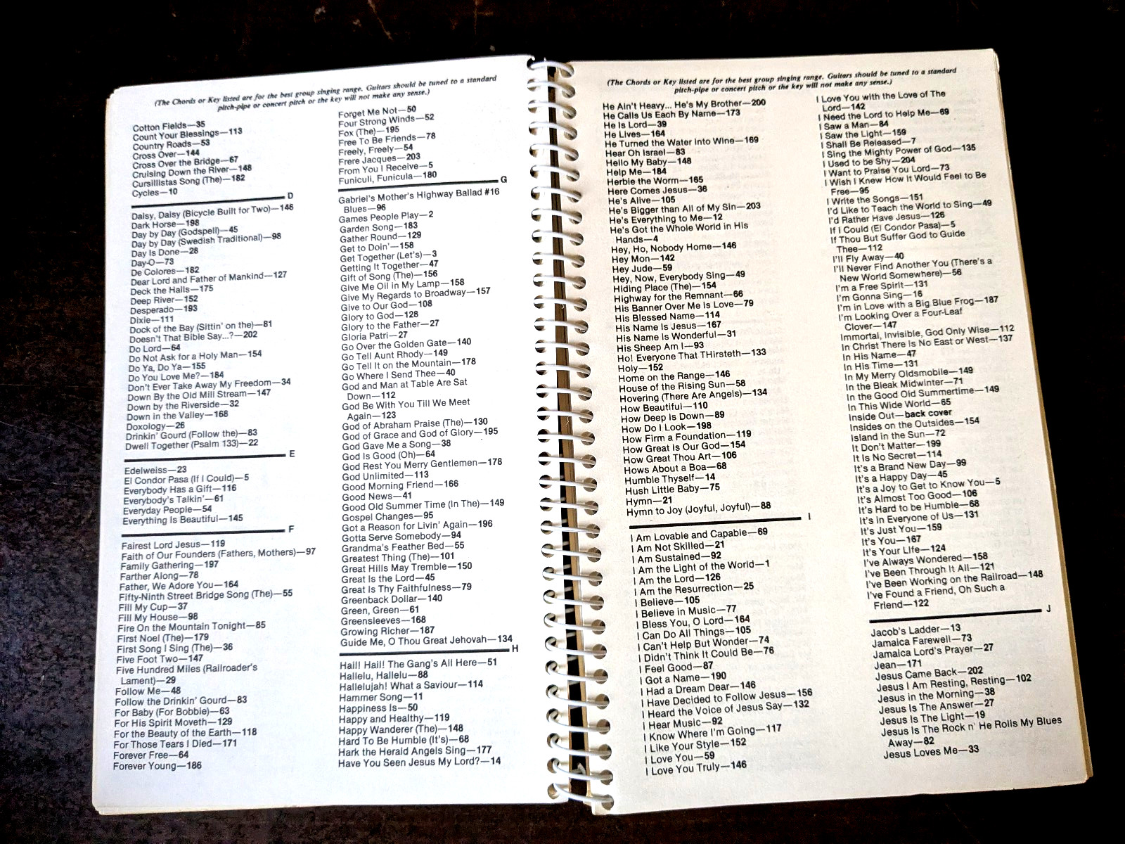 “Songs” Compiled by Yohann Anderson – 750 Song Lyrics Softbound Spiral FAST SHIP