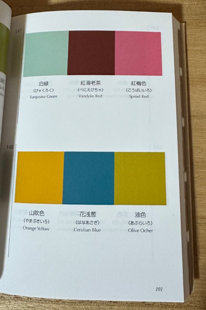 Japanese Color Scheme Book Taisho Showa Palette 348 Patterns Seigensha