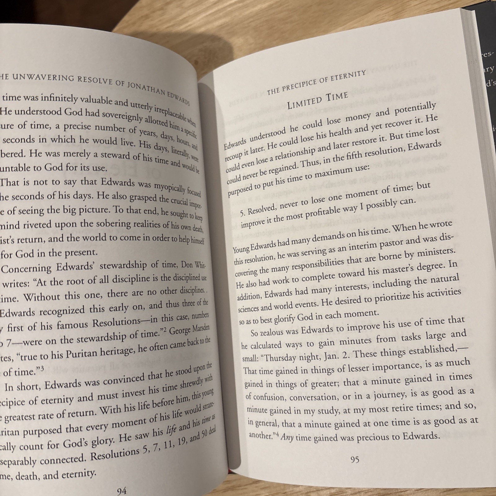 The Unwavering Resolve Of Jonathan Edwards By Steven J. Lawson HBDJ
