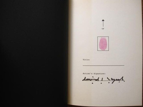 David Lynch Paintings Drawings Signed Art Book Treville 1991 Japan Fingerprint