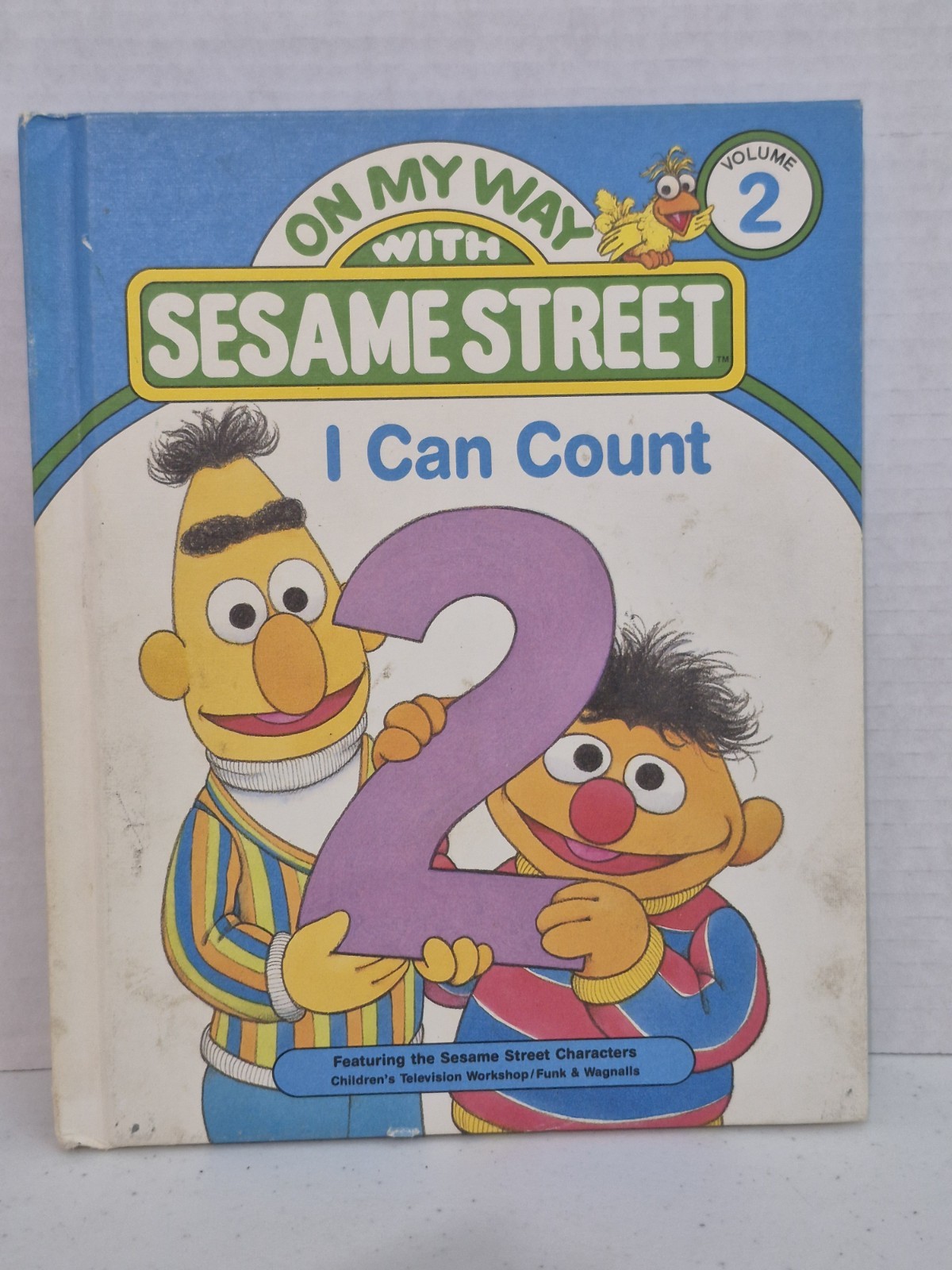 On My Way with Sesame Street Volumes 2 & 3 Vintage Book Set Jim Henson 1989