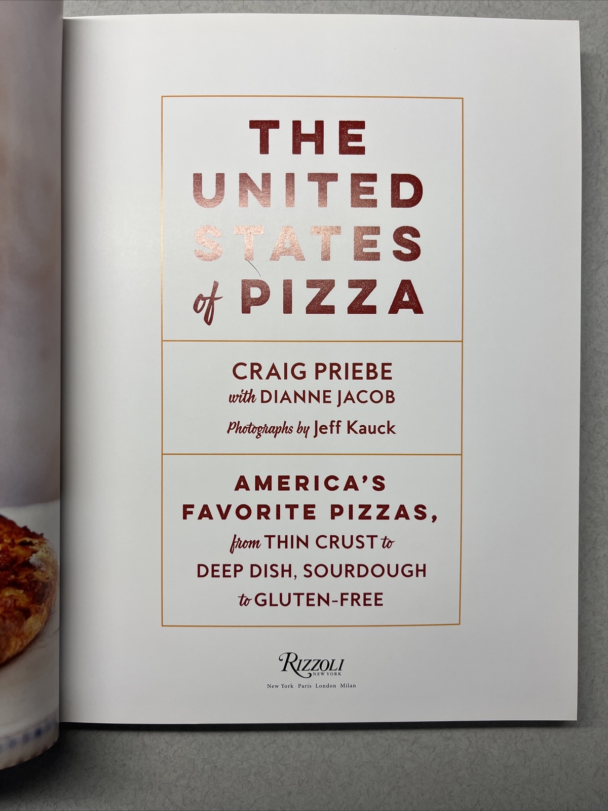 The United States of Pizza by Craig Priebe 1st print