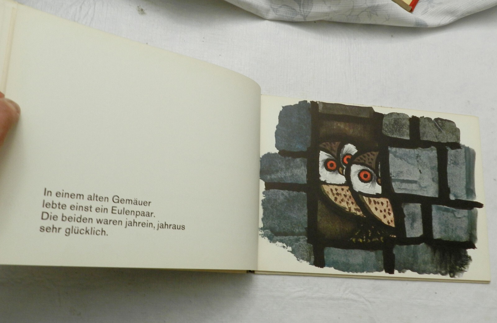 1963, Eulenglück (Happy Owls) by Celestino Piatti, HB GERMAN CHILDREN’S, ILLUSTR