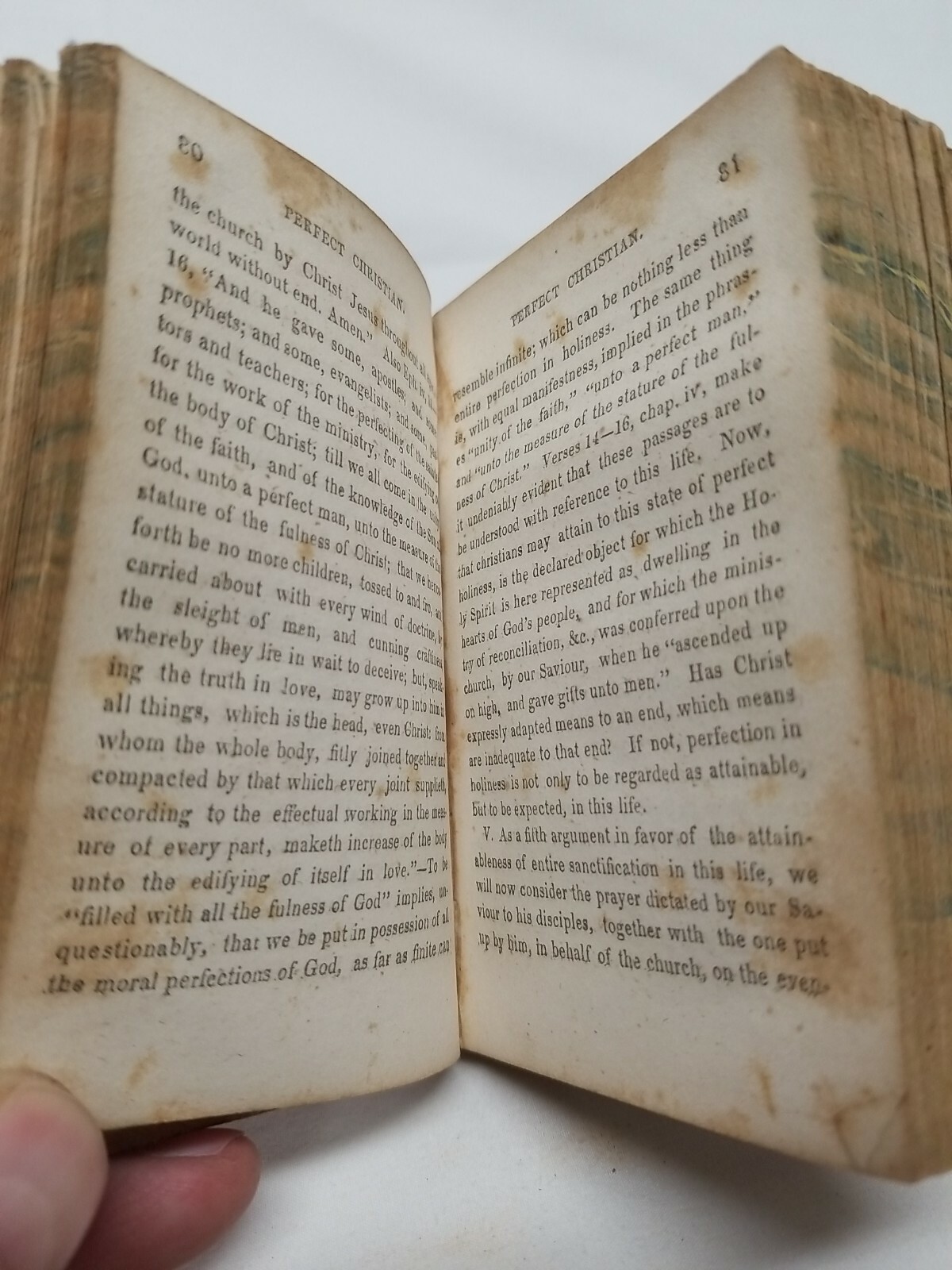 1846 THE PERFECT CHRISTIAN – A Condensed View Of The Doctrine of Bible 174+ yrs
