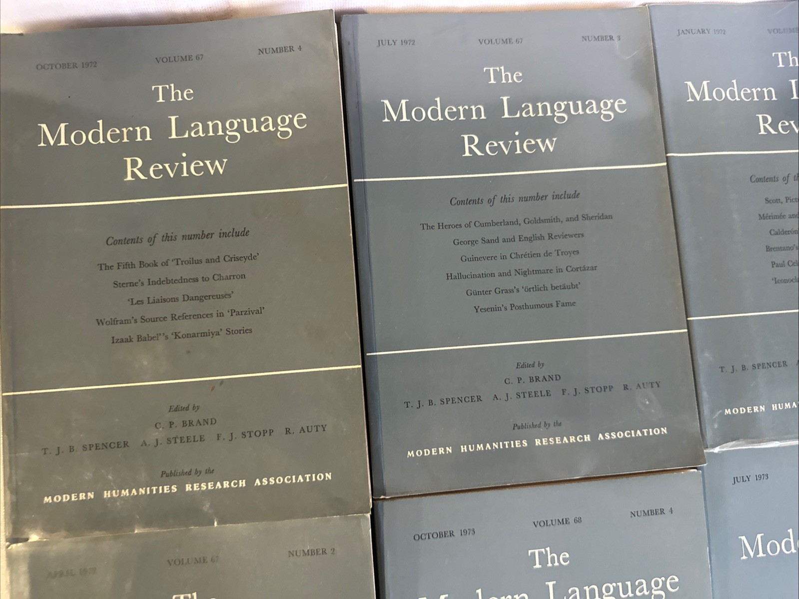 THE MODERN LANGUAGE REVIEW — LOT OF 16 + VARIOUS ISSUES 1972-1975 Paperback
