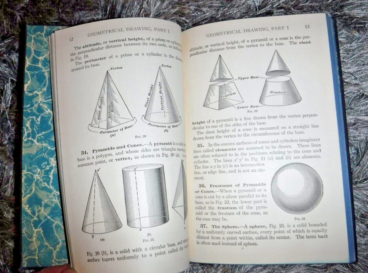 GEOMETRICAL DRAWING BY I C S STAFF -GEOMETRICAL DRAWING PARTS 1 & 2 1930 VINTAG