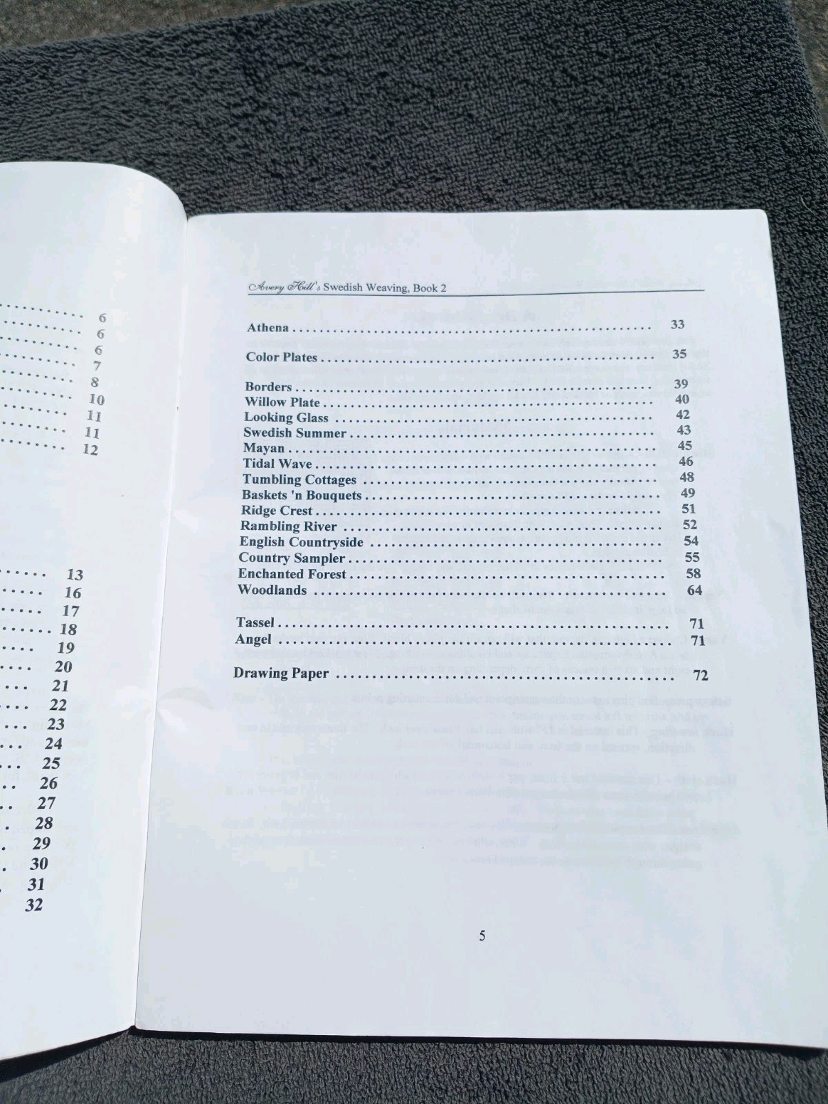 Avery Hill’s SWEDISH WEAVING/HUCK EMBROIDERY Designs Book II READ DESCRIP