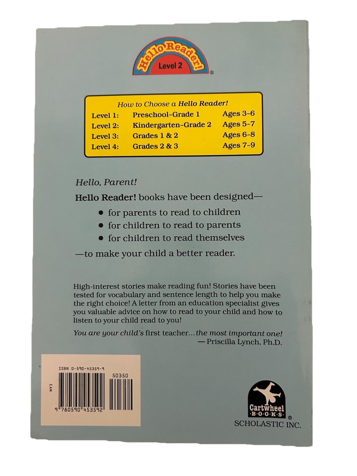 The Wrong-Way Rabbit (Hello Reader) – Paperback By Slater, Teddy – New