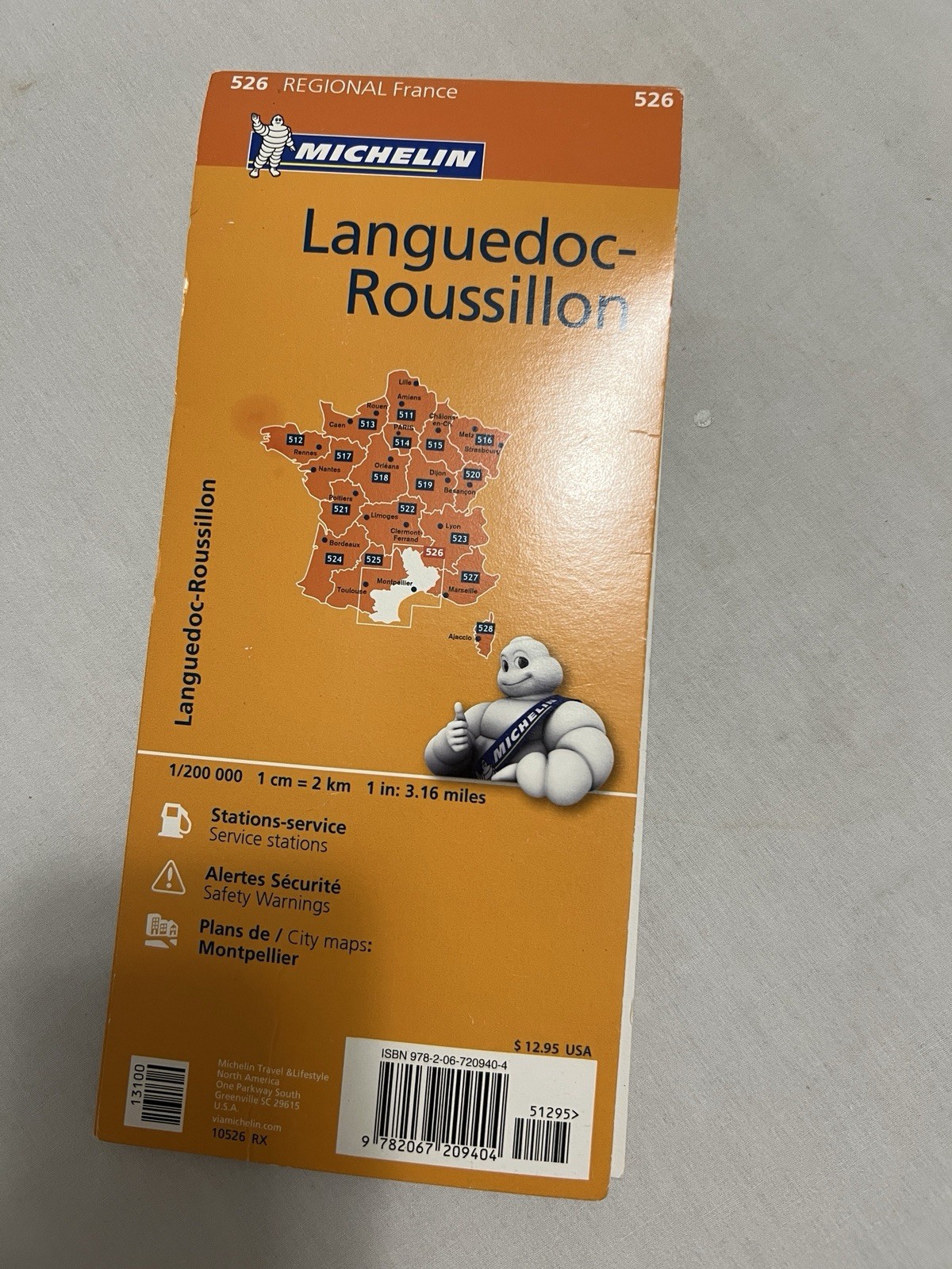 South France Languedoc-Roussillon by Michelin (2017, Sheet Map, Folded)