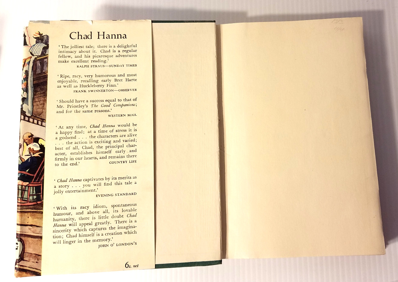 Chad Hanna by Walter D Edmonds (vintage 1950; 14cm x 21cm x 3cm)