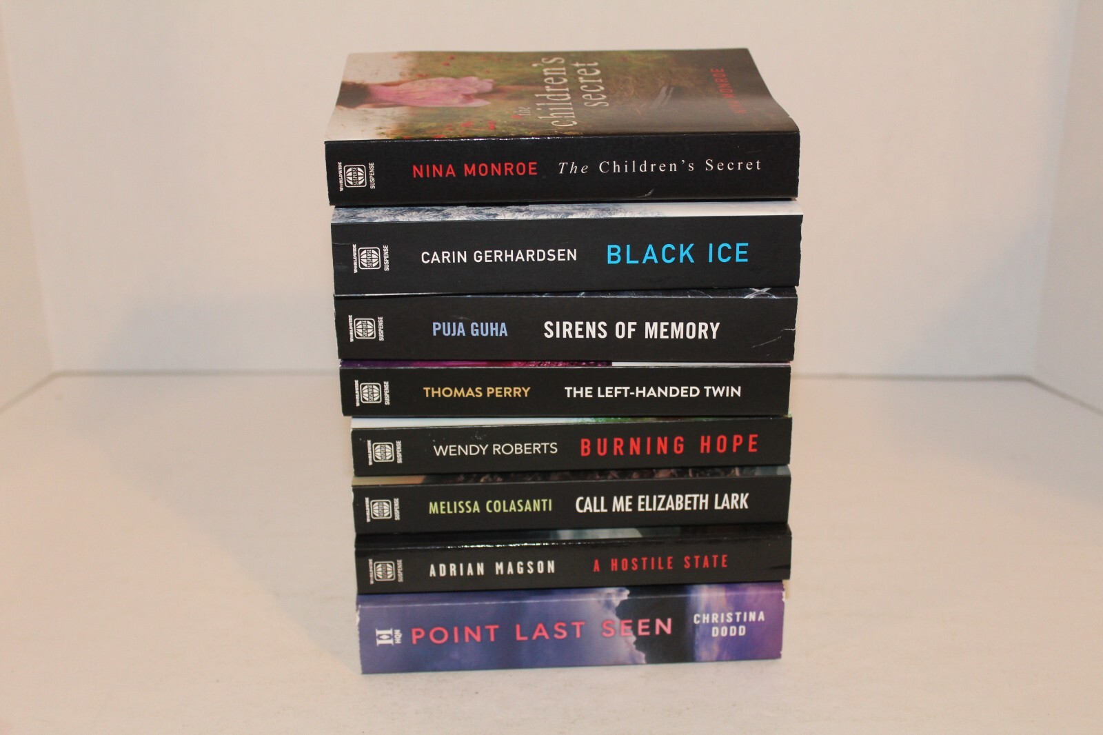Lot of 8 Suspense Paperback Books Various Authors/Publishers