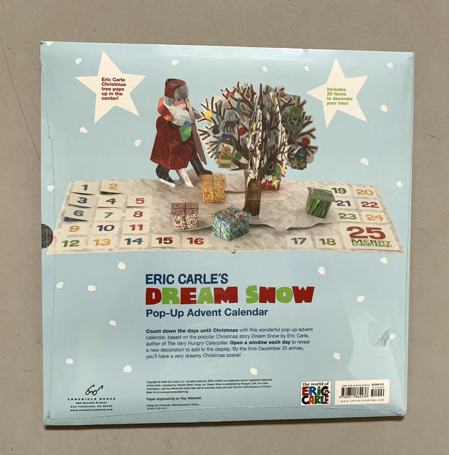 Eric Carle’s Dream Snow Pop-Up Advent Calendar Eric Carle NEW IN SHRINKWRAP