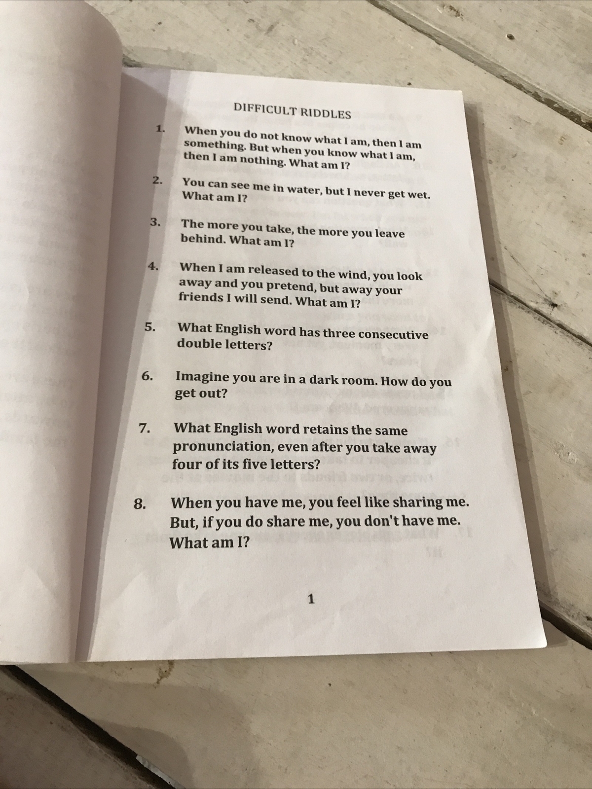 Difficult Riddles for Smart Kids M. Prefontaine Brain Teaser Workbook
