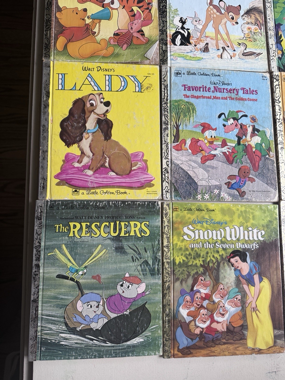 Lot Of 12 Disney Little Golden Book Read Description Many Vintage