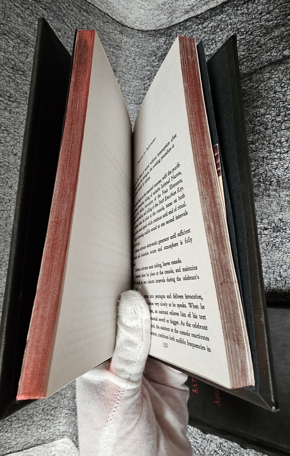 The Satanic Bible/Book of Rituals Set Anton Szandor Lavey Red Leather BOUND