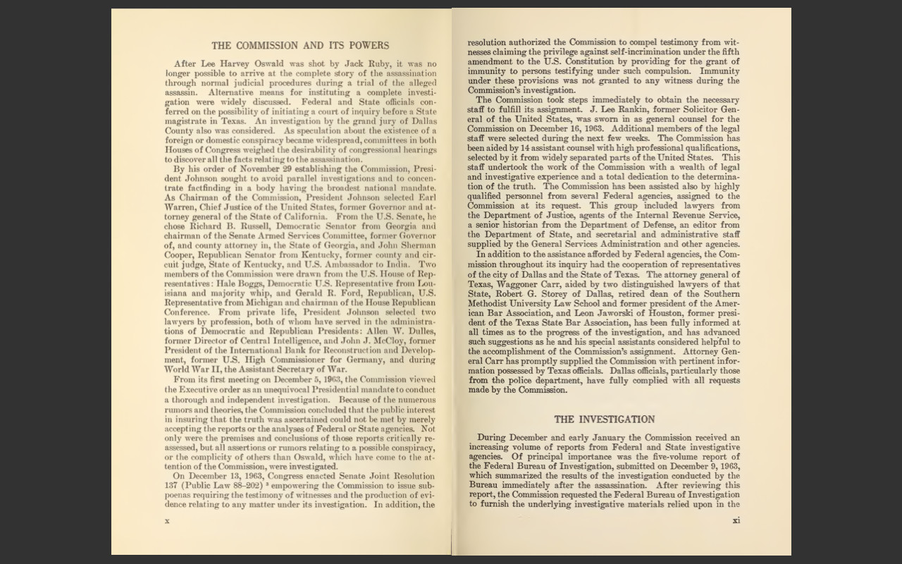 The Full Warren Commission Report-Complete 26 Volumes John F Kennedy JFK Doc DVD