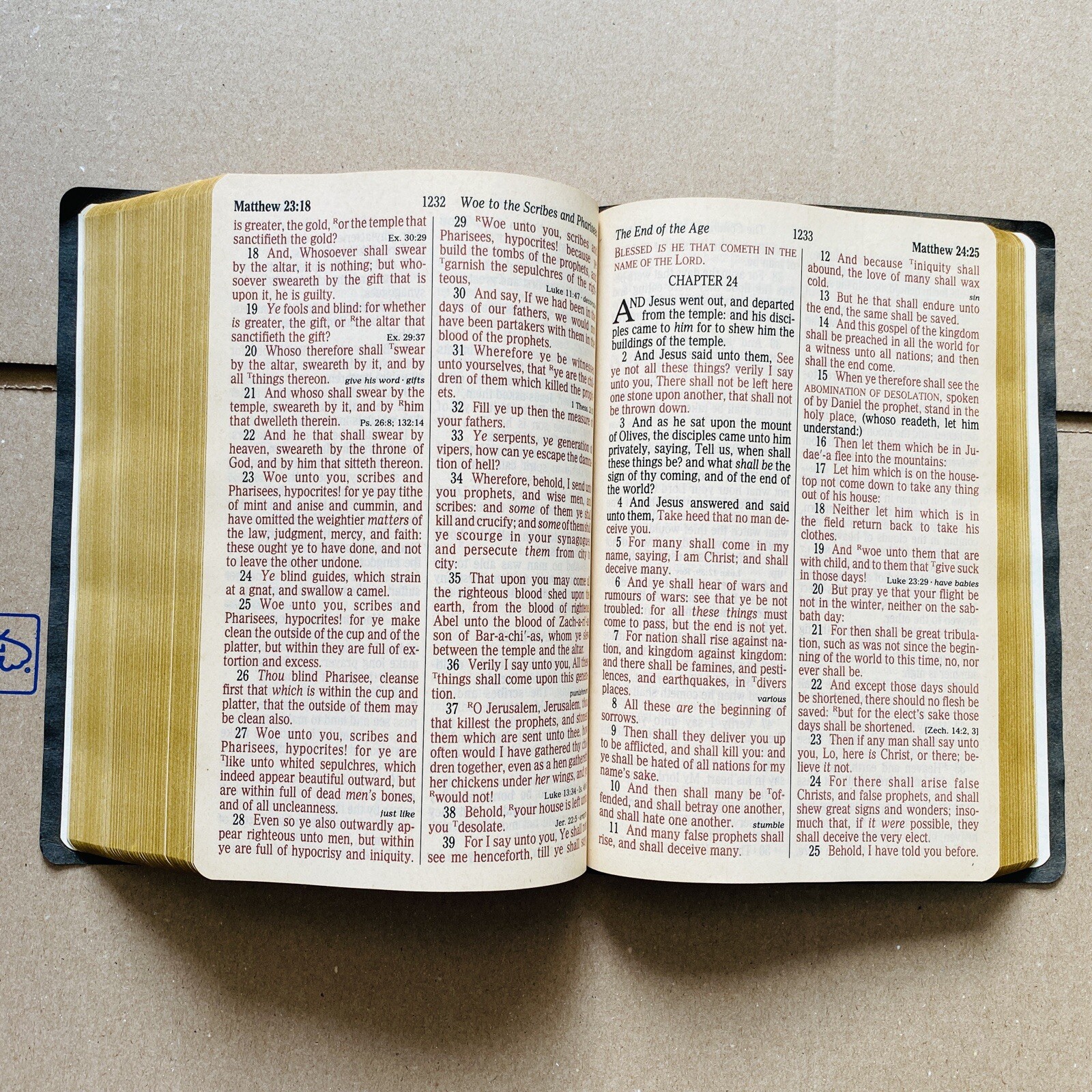 🔥1990, Nelson Regency Holy Bible King James Version Giant Print Red Letter