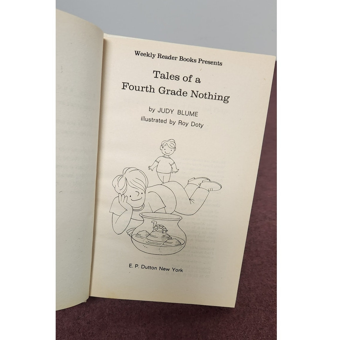 Tales Of Forth Grade Nothing First Edition Judy Blume Hardback Great Condition
