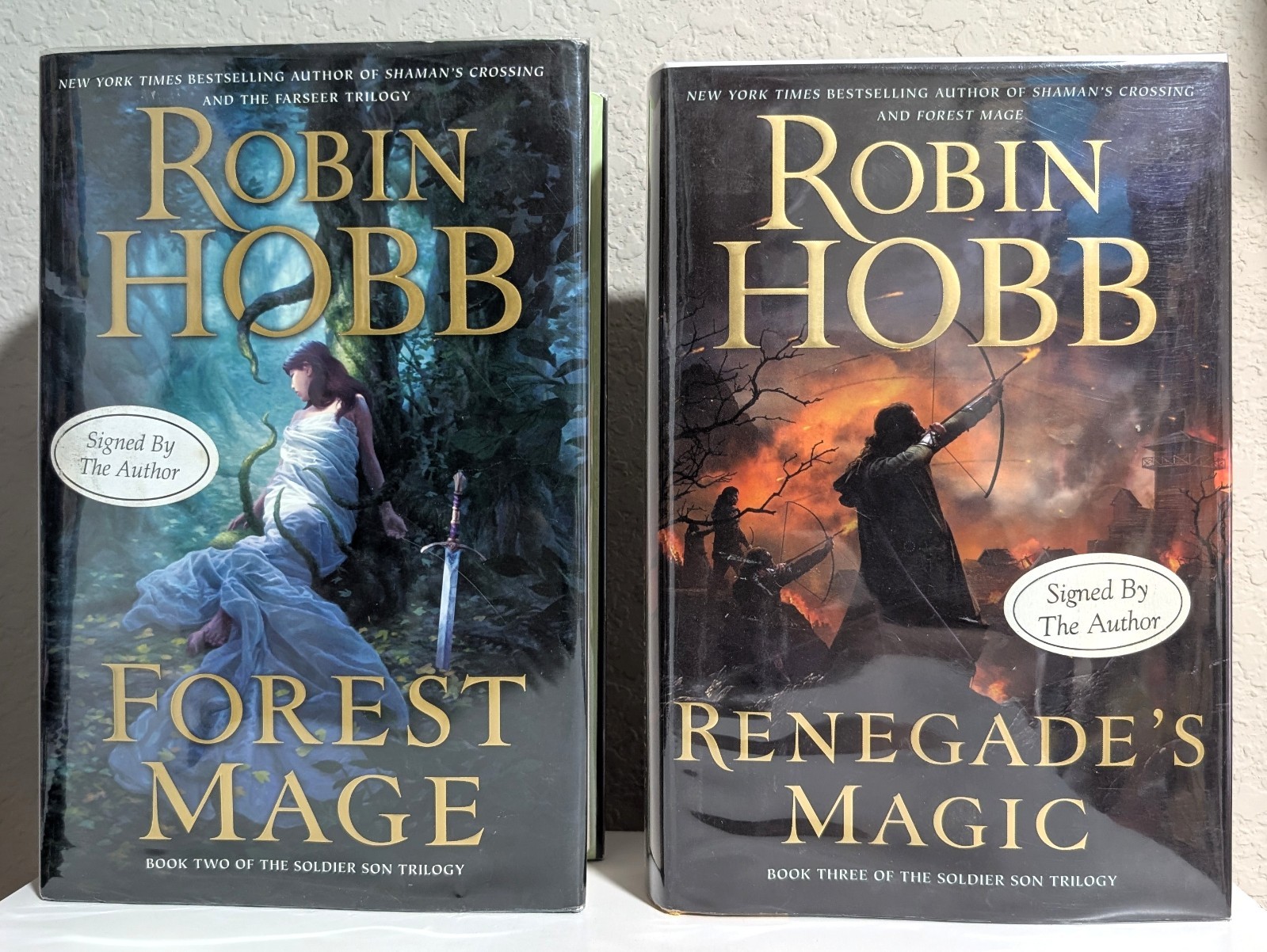 Robin Hobb = FOREST MAGE + RENEGADE’S MAGIC = 2 hardcovers 1st/1st BOTH SIGNED
