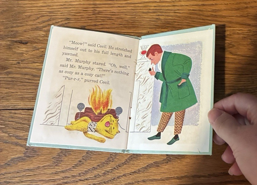 Vintage 1968 Whitman Publishing Cecil Kitten by Eva Grant – RARE SMALL SIZE
