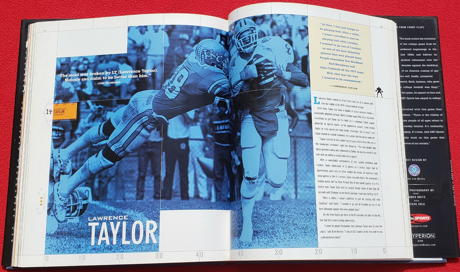 ABC Sports College Football All-Time All-America Team 2000 Hardcover 175 Pages