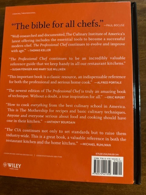 The Professional Chef 9th Edition ~ The Culinary Institute Of America