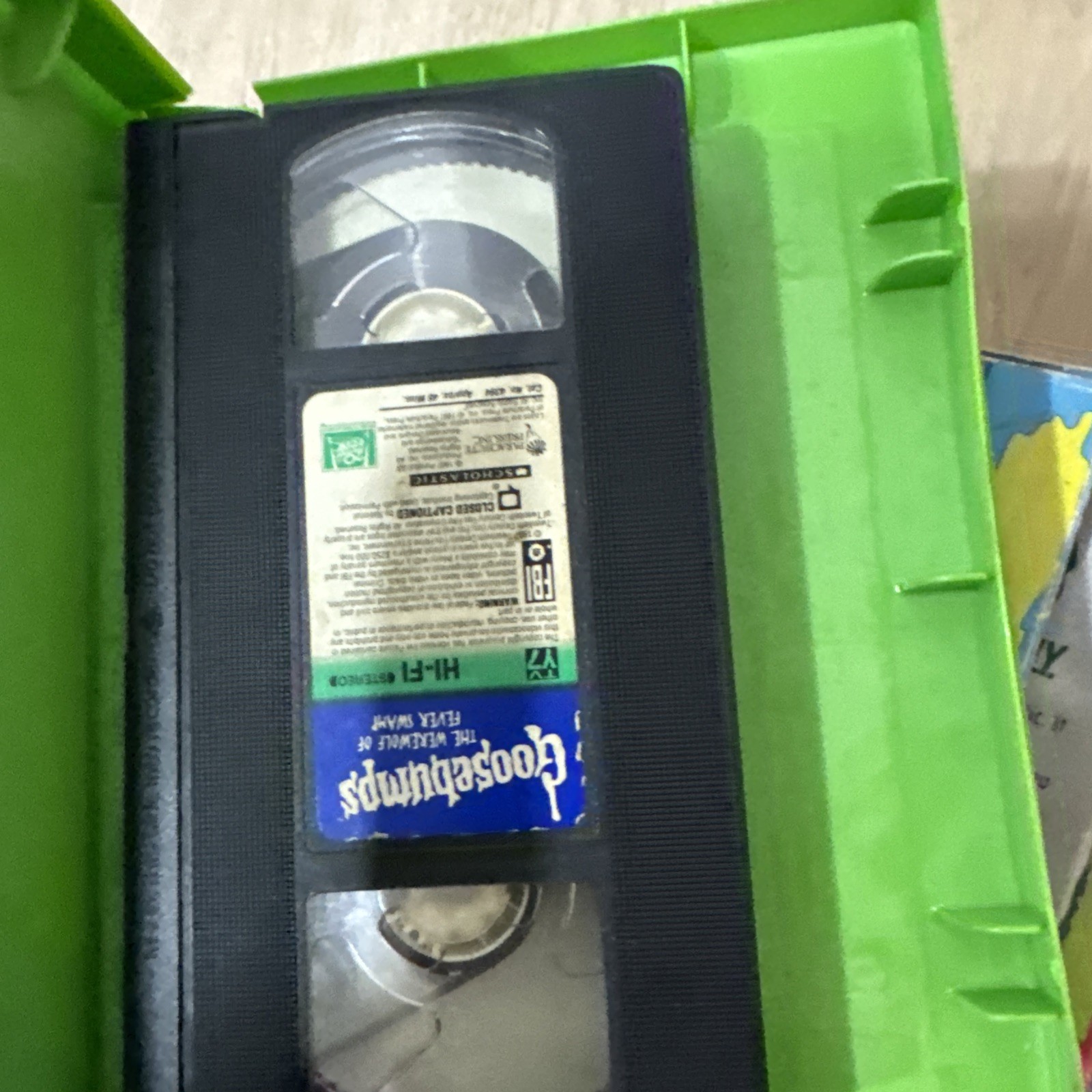Instant Library Lot of Goosebumps Books & VHS RL Stine 1st edition vintage 90s
