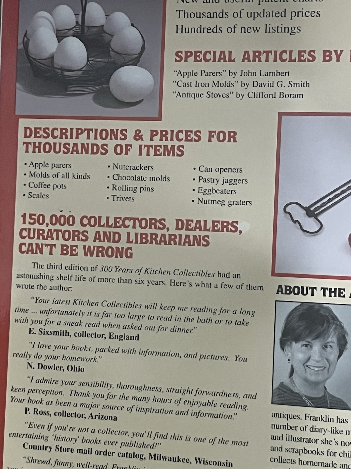 “ 300 Years of Kitchen Collectibles“ by Linda Campbell Franklin -648 Pages!