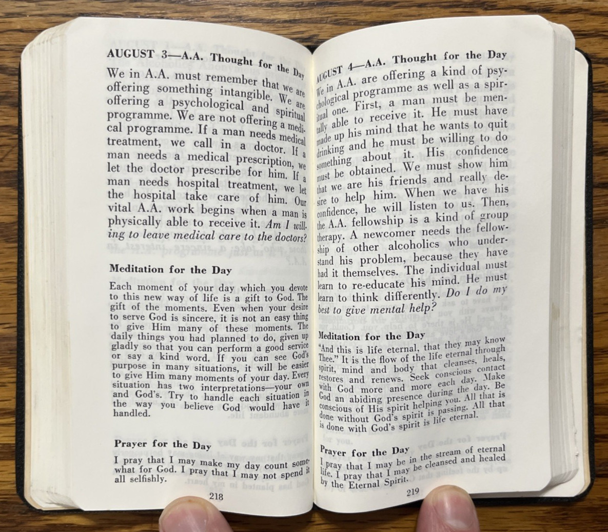 Twenty-Four Hours a Day by Hazelden, Daily Reading Alcoholics Anonymous AA Book