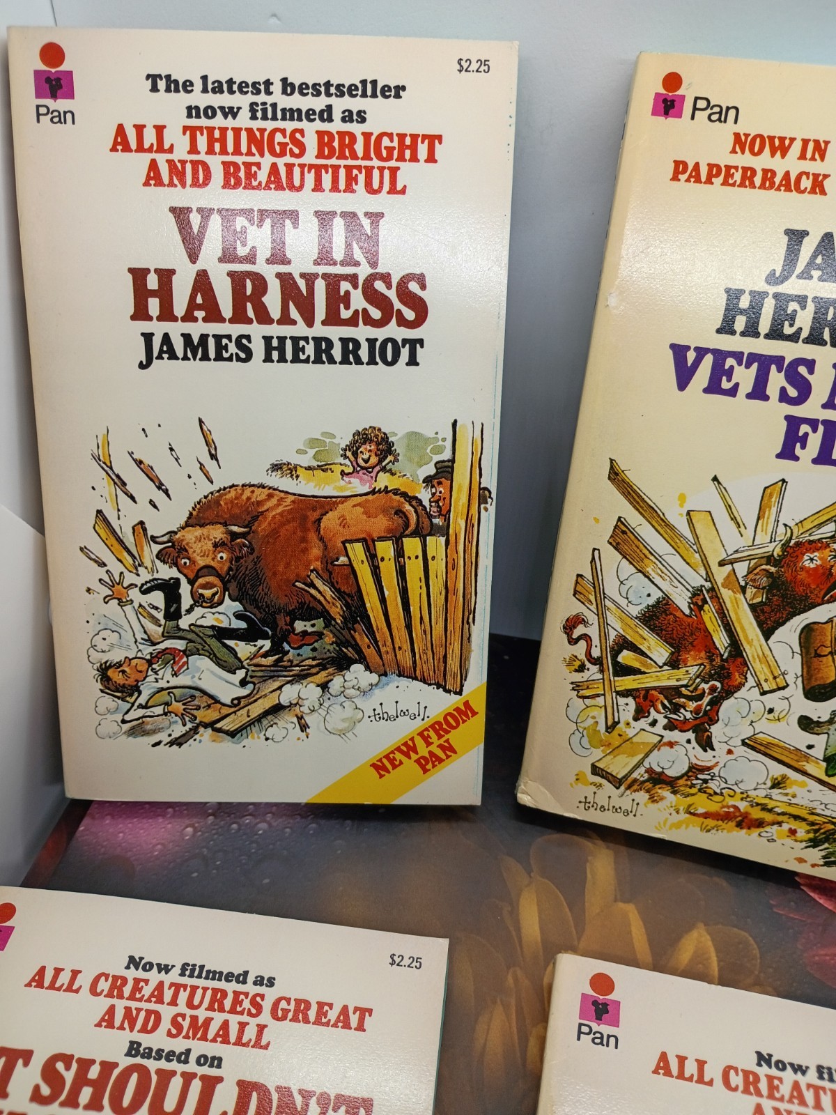 6 James Herriot books Pan 1970s First editions – PB – Rare Near Mint Condition