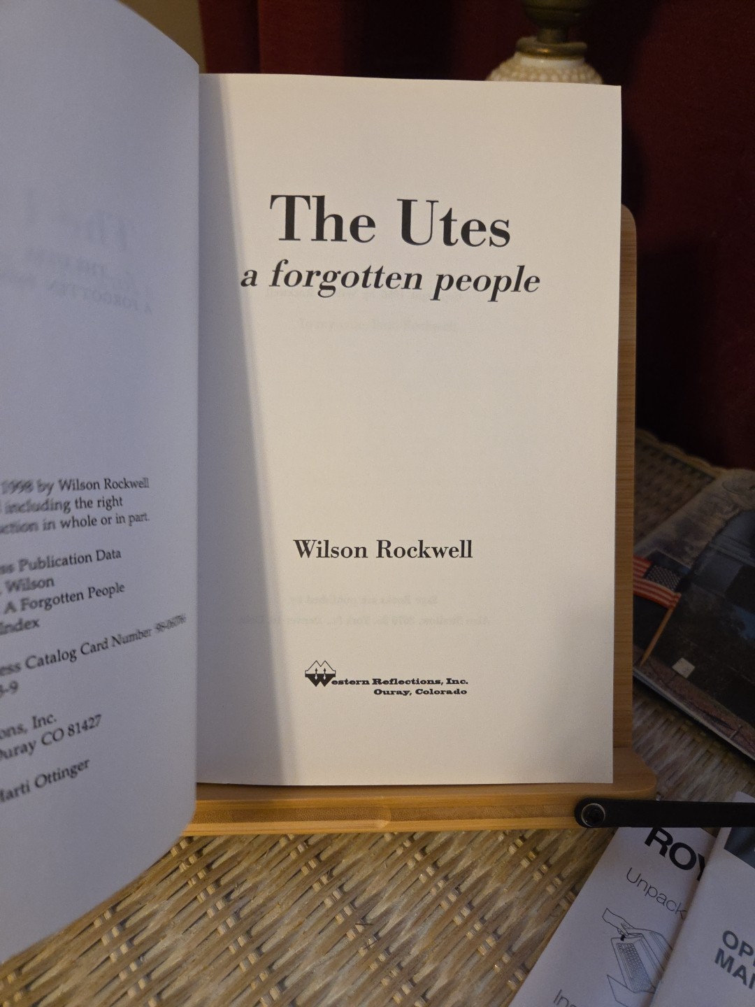 Utes : A Forgotten People by Wilson Rockwell (2000, Hardcover)