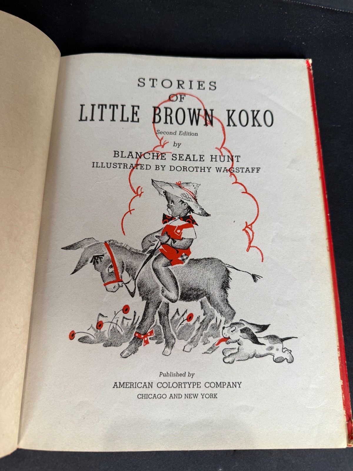 Little Brown Koko Has Fun Blanche Seale Hunt 1953 Second Series Vintage Book HC