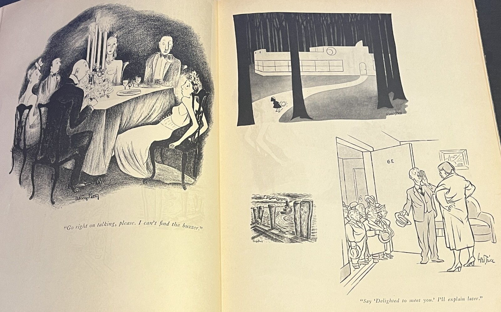 THE 1940 NEW YORKER CARTOON ALBUM Random House CARTOONS Satire Humor Clean Pages