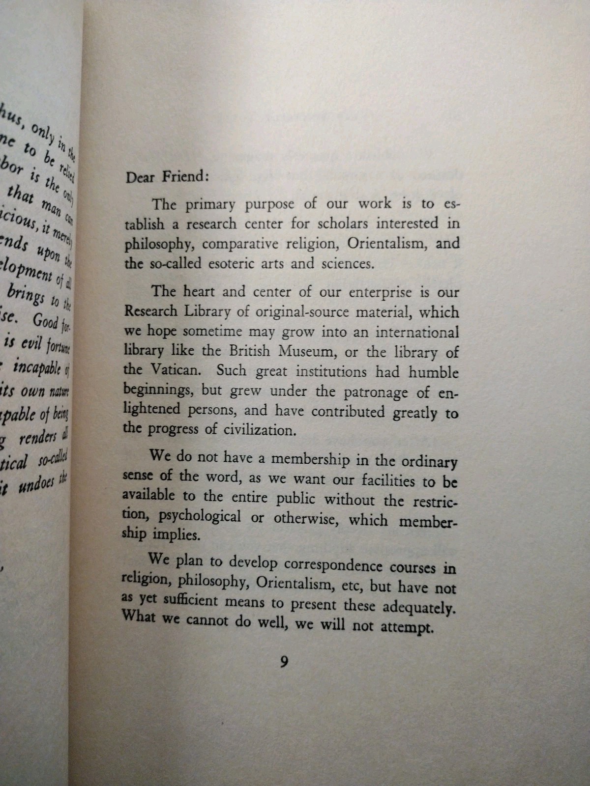 VERY SINCERELY YOURS. Manly P. Hall. First Edition (Letters to Students) HCDJ