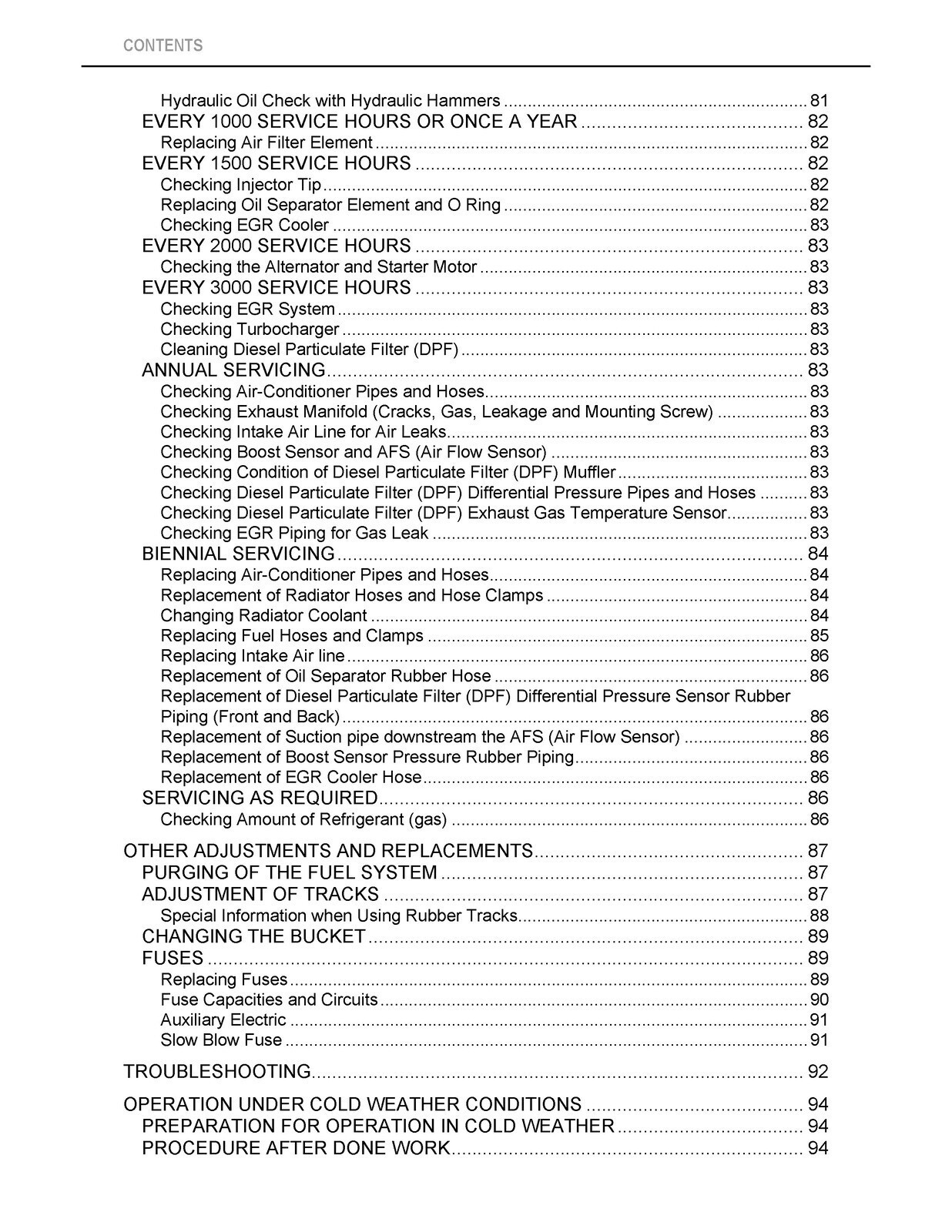 KUBOTA KX040-4 EXCAVATOR OPERATORS MANUAL – HD WIRE CLOSURE – PROTECTIVE COVERS