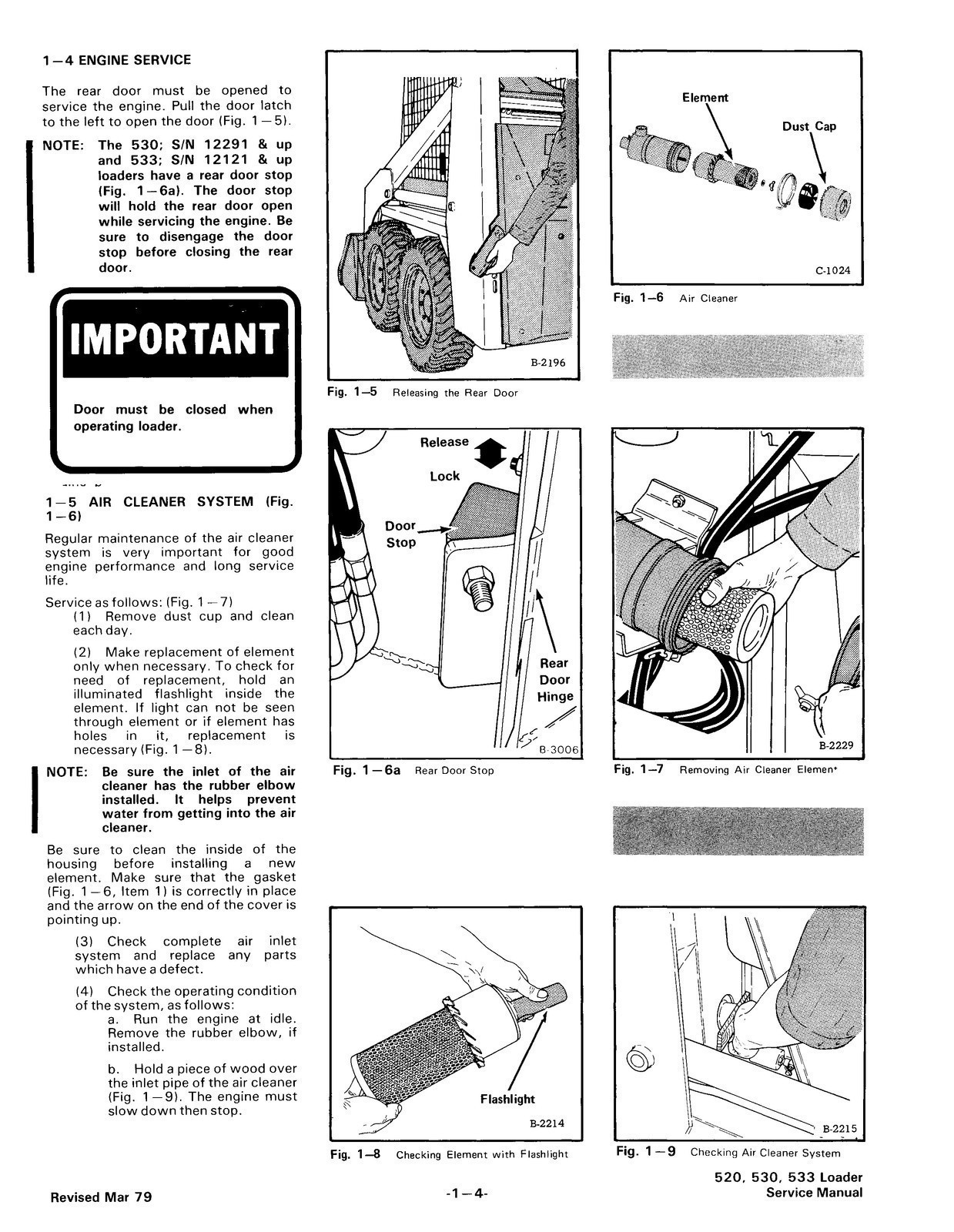 BOBCAT 520 530 533 Service Manual – SECURED – FRONT & BACK – XL FOLDOUT PAGES