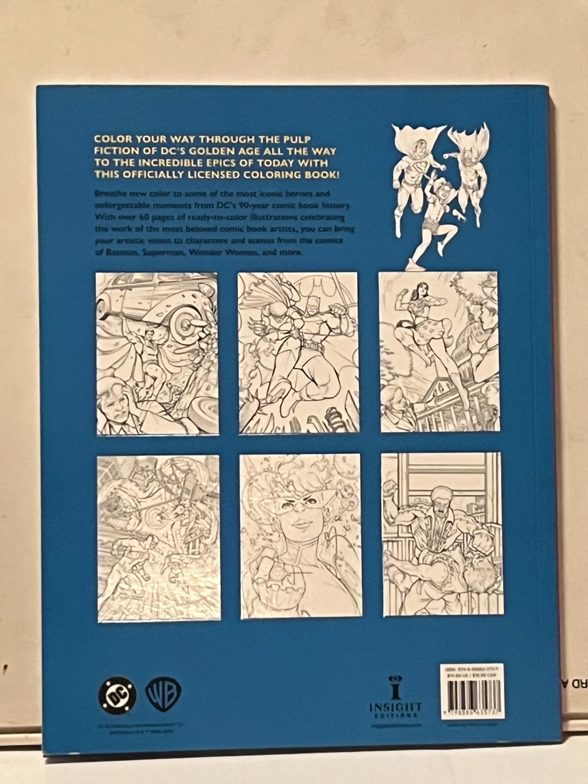 DC Showcase: The Official Coloring Book SC (Insight Editions 2025)