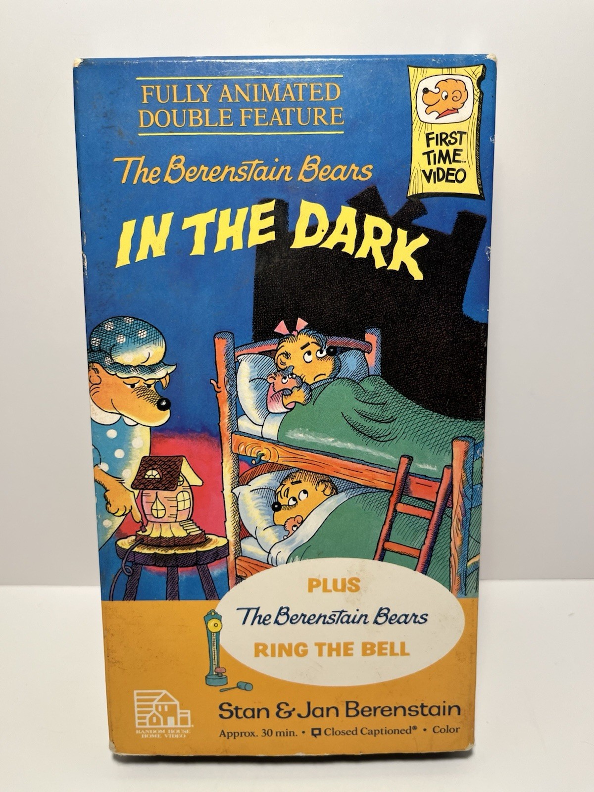 The Berenstain Bears In The Dark and Ring The Bell VHS 1992 Fully Animated