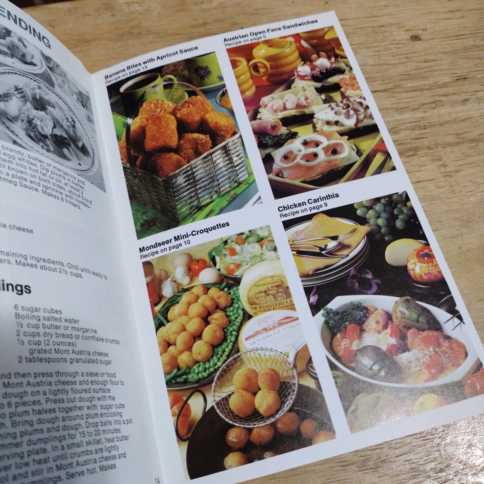 Vintage the New Austrian Cheese Recipe Booklet 15-Page Food Center Giveaway NY