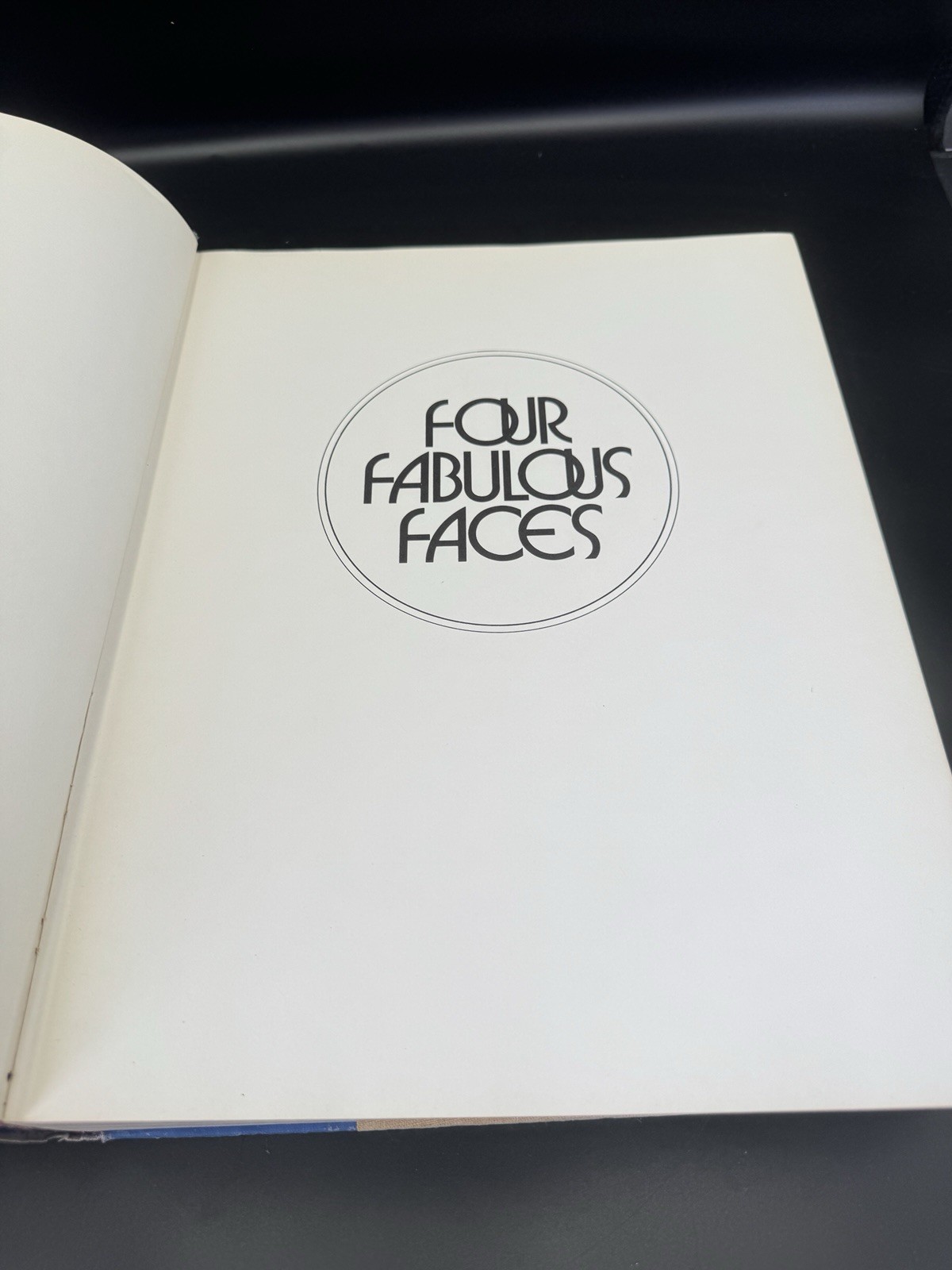 Four Fabulous Faces Larry Carr 1970 Hardcover Glamour Hollywood Photo Book