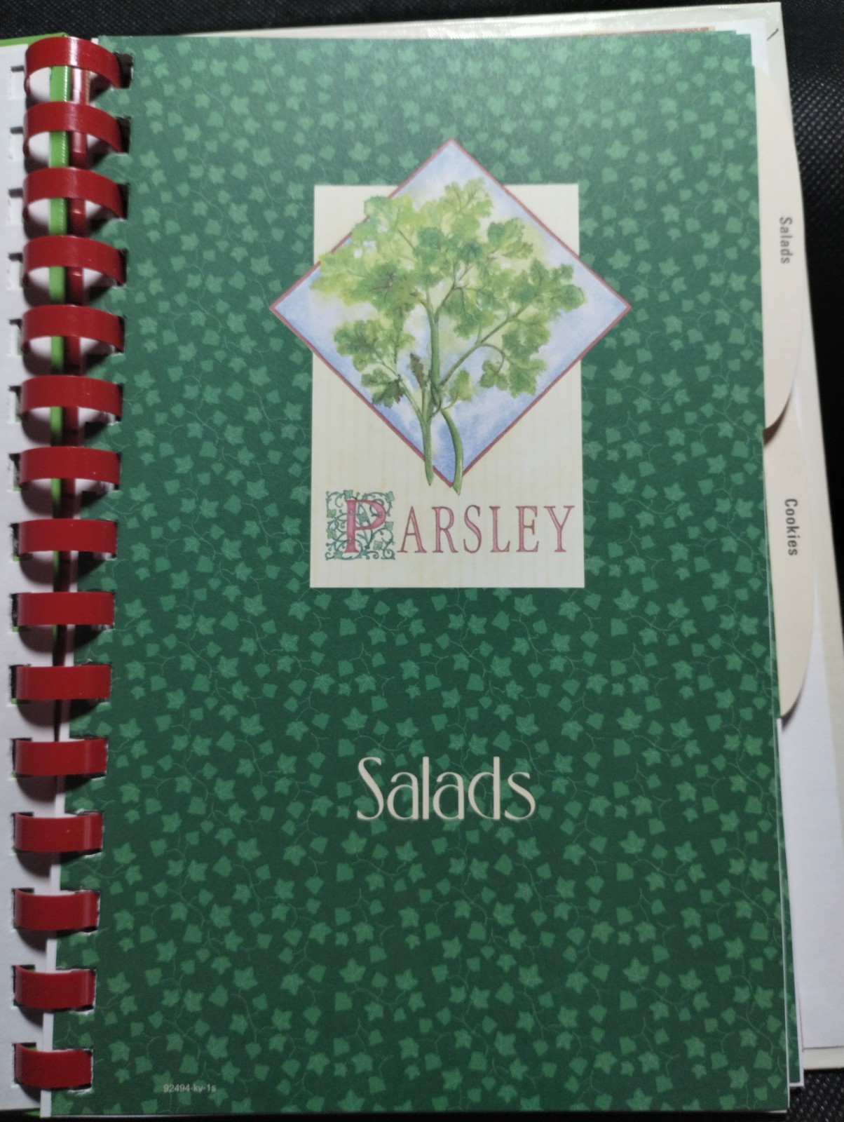 Methodist Church Cookbook Salads And Cookies / 2008 / 88 Plus Pages .