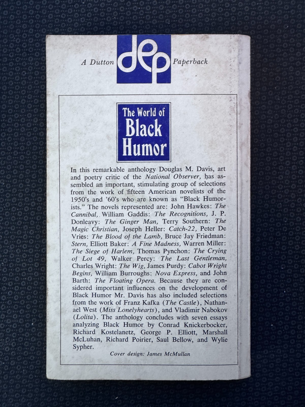 The World of Black Humor – Doublas M. Davis 1967 1st Edition Paperback
