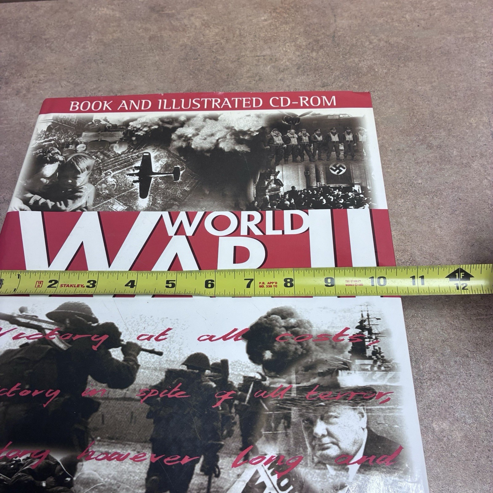 1989 World War II Hardback Book 400 Pages Featuring Over 1,350 Military Photos