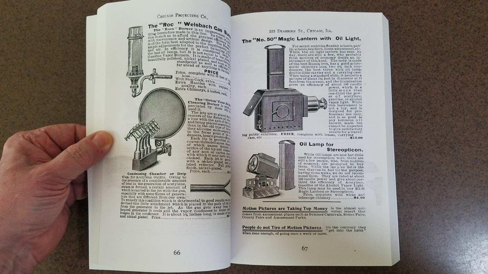 1907 Chicago Projecting Co Entertainer’s Supplies Catalog DELUXE REPRINT EDITION